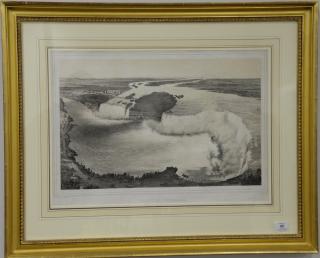 Appraisal: After John Bachman tinted lithograph Vue Generale de Niagara marked