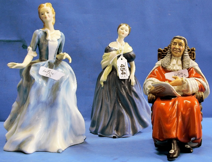 Appraisal: Royal Doulton Figures The Judge HN Matt Adrienne HN and