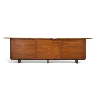 Appraisal: GEORGE NAKASHIMA Large Sliding Door cabinet GEORGE NAKASHIMA - NAKASHIMA