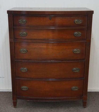 Appraisal: Post WWII vintage 's- 's Dixie Furniture Company mahogany drawer