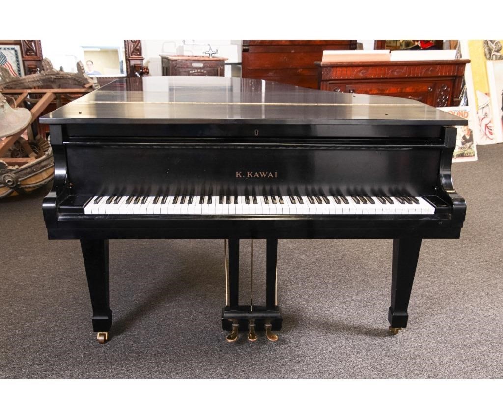 Appraisal: Kawai baby grand piano in black lacquered case serial h