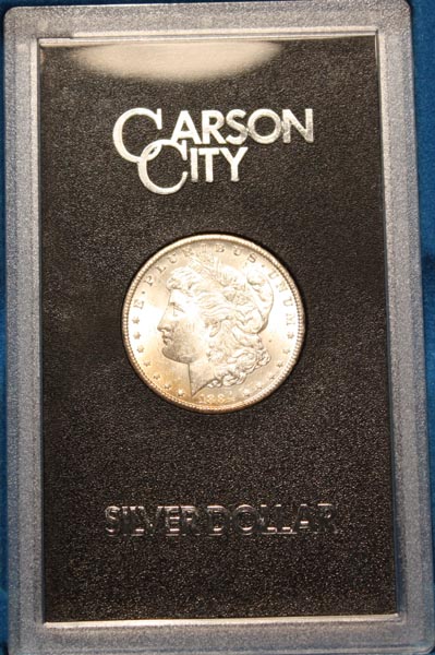 Appraisal: -CC slabbed Morgan silver dollar Carson City Mint In GSA