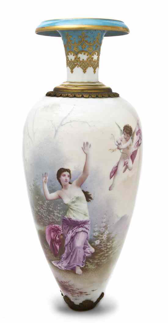 Appraisal: A Sevres Style Porcelain Vase of baluster form having a