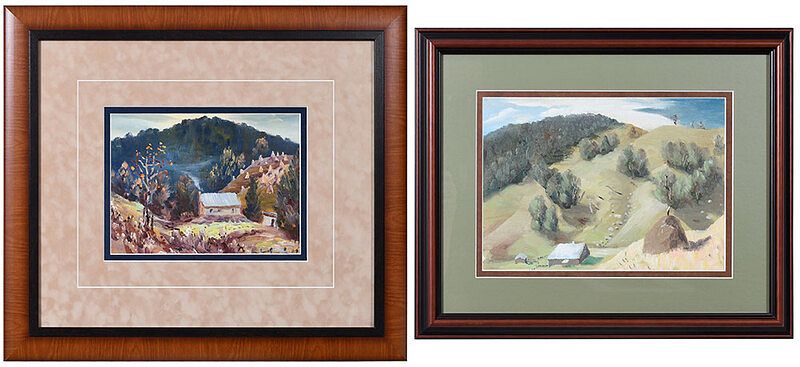 Appraisal: Howard Murry Valle Crucis North Carolina - Two works depicting