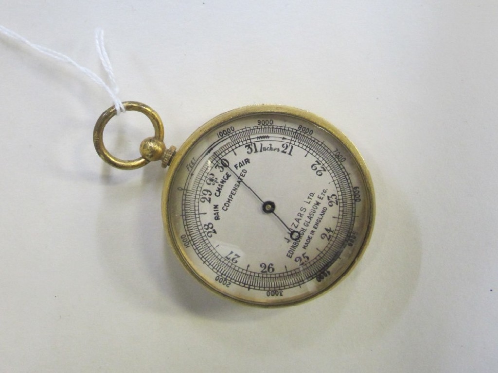 Appraisal: Cased pocket barometer