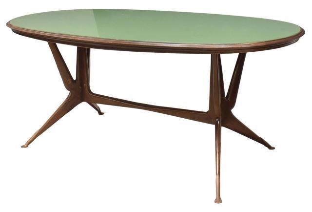 Appraisal: Italian mid-century modern dining table in the manner of Ico