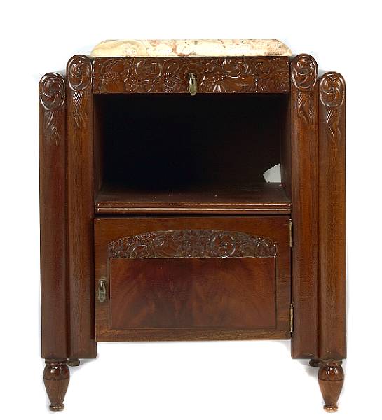 Appraisal: Property of various owners comprising a mirror back vanity armoire