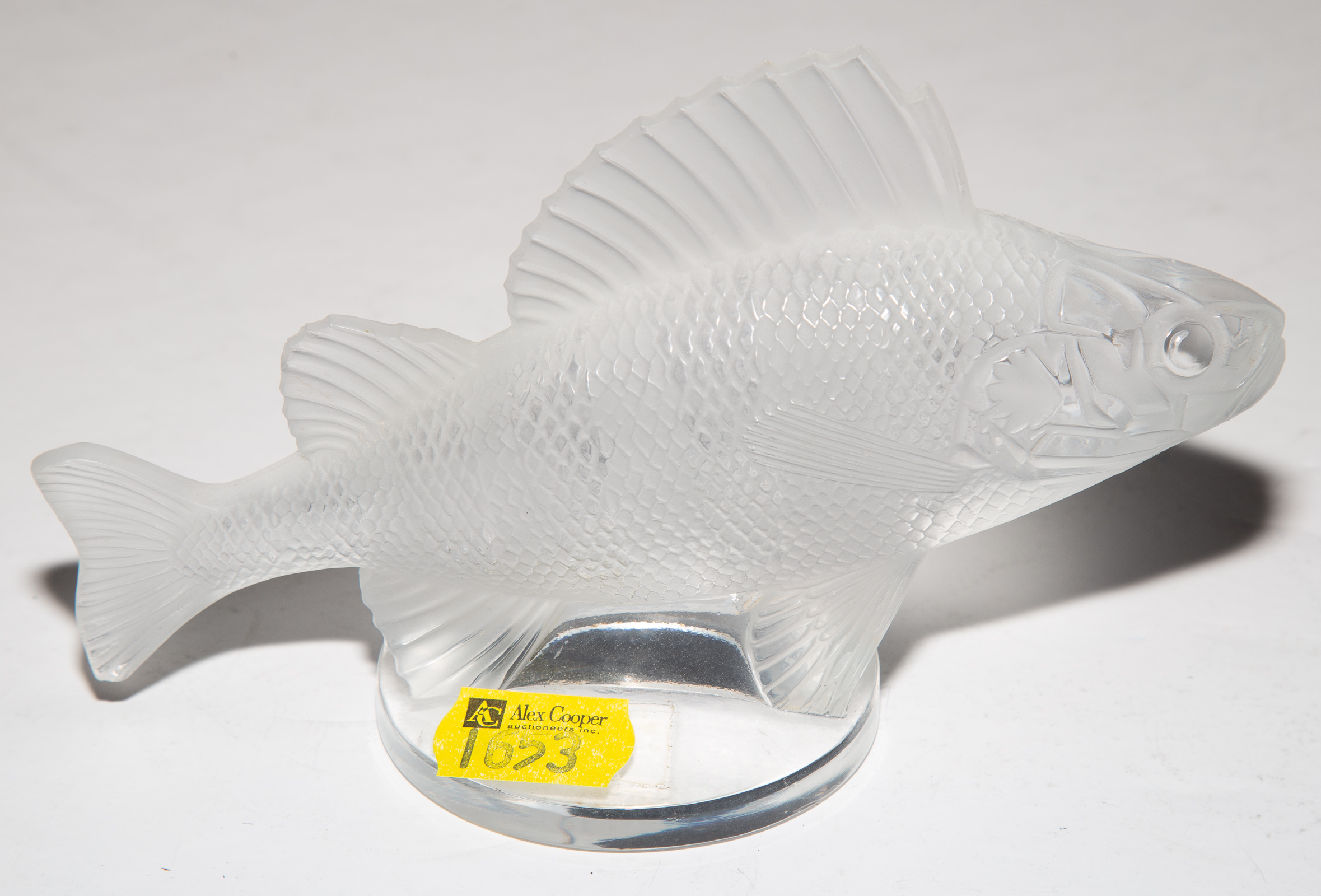 Appraisal: LALIQUE GLASS FISH in H in L