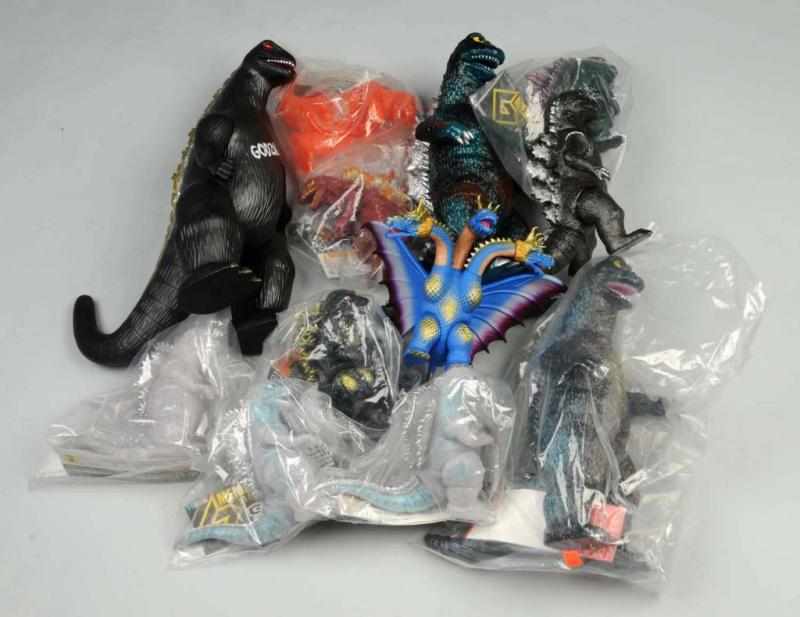 Appraisal: Lot of Godzilla Soft Vinyl Figures Description Includes one Marusan