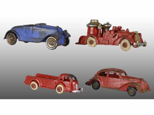 Appraisal: Lot of Cast Iron Hubley Kilgore Vehicle Toys Description Includes