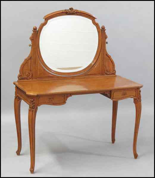 Appraisal: CARVED MAPLE VANITY H '' W '' D '' Condition