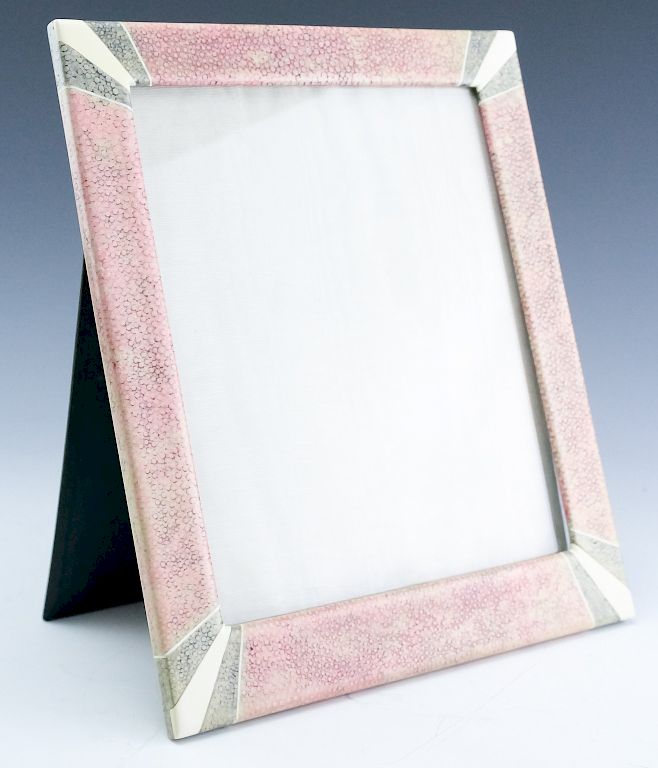 Appraisal: Kendall Co Paris Art Deco Shagreen Picture Frame Kendall Co