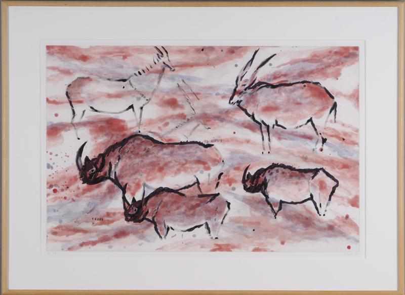 Appraisal: ELAINE DE KOONING - LES EYZIES Aquatint on paper dated