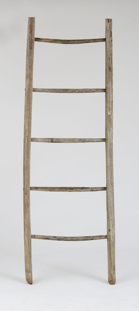 Appraisal: NEW YORK FIVE PRONG WOODEN APPLE PICKING LADDER ft in