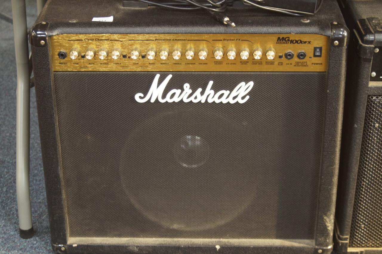 Appraisal: A Marshall MG series DFX guitar amplifier with single speaker