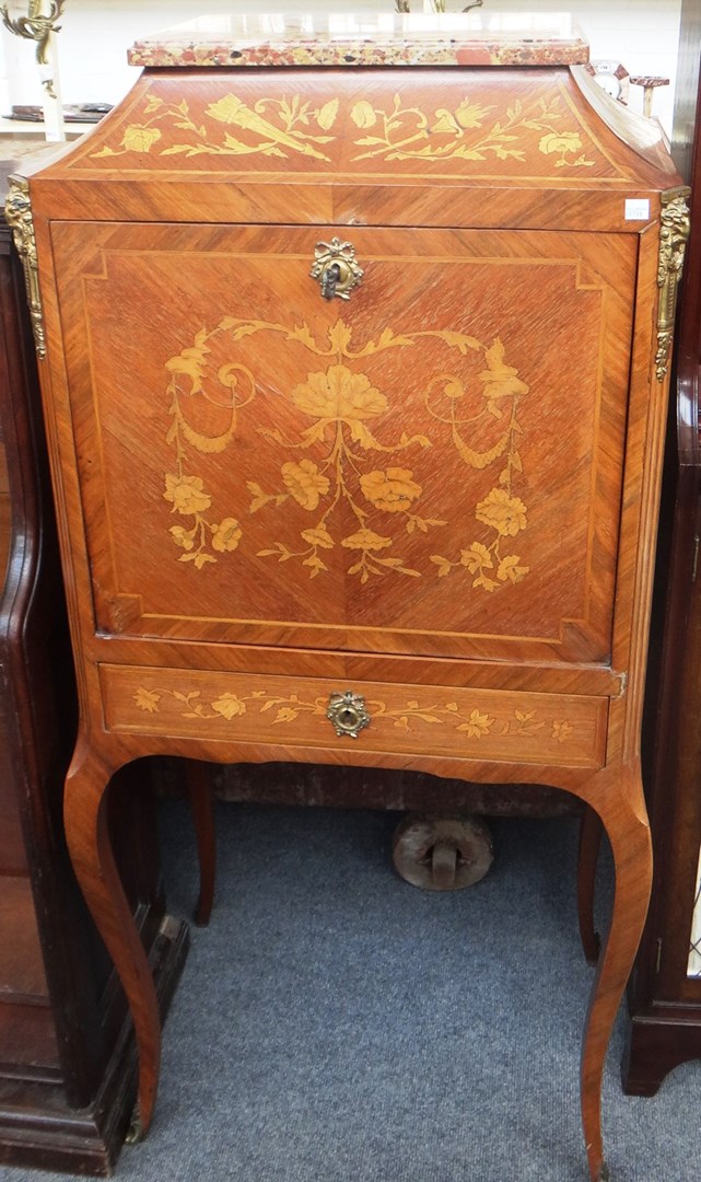 Appraisal: A th century French drinks cabinet with breche marble top