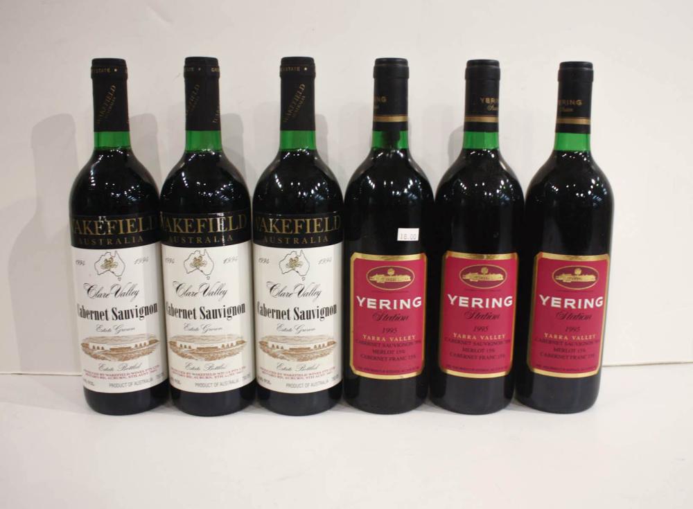 Appraisal: TWENTY-FOUR BOTTLES OF VINTAGE AUSTRALIAN RED WINE Wakefield Clare Valley