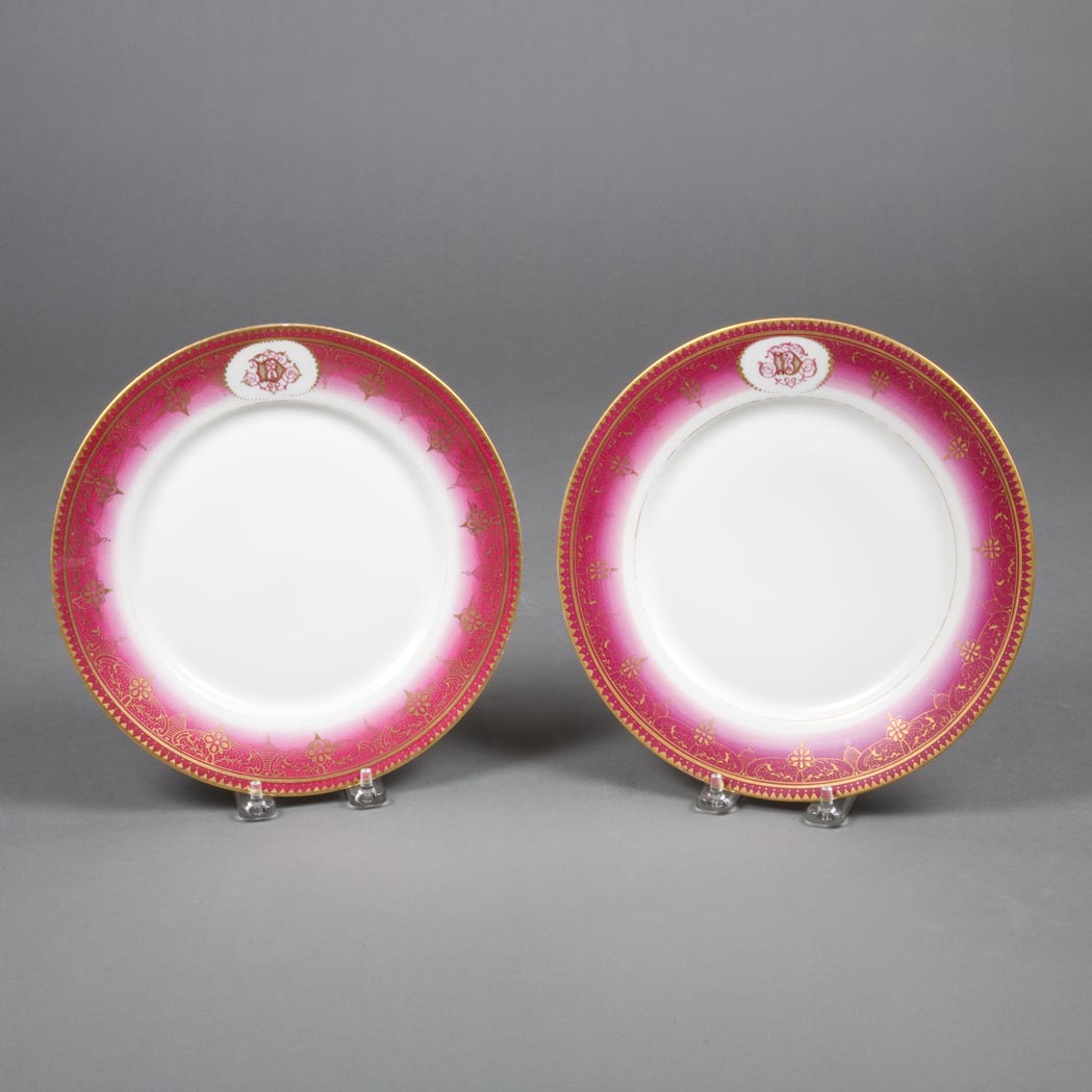 Appraisal: Set of Sixteen Limoges Porcelain Dinner Plates