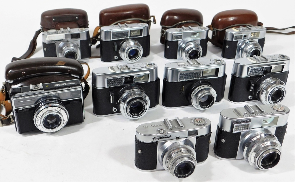 Appraisal: GROUP OF VOIGTL NDER MM CAMERAS Group of Voigtl nder