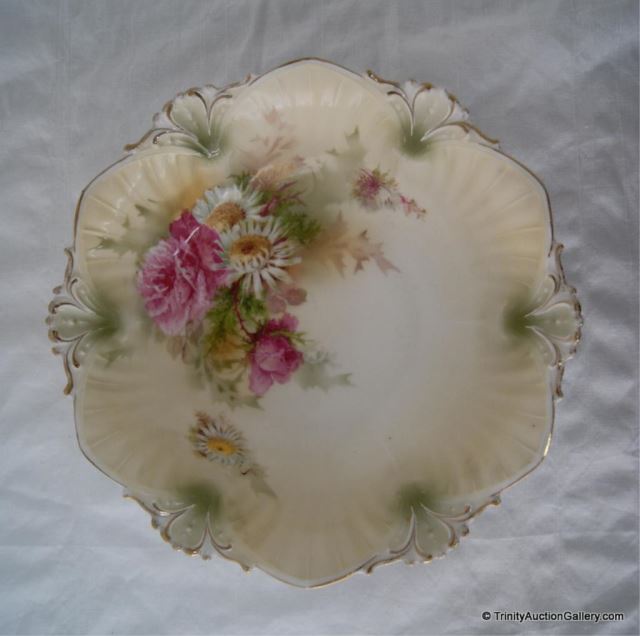 Appraisal: R S Prussia Floral Master Serving BowlThis is for an