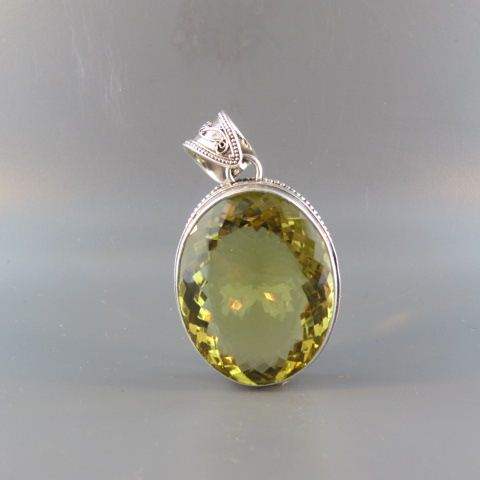 Appraisal: Lemon Citrine Pendant huge oval gem weighing over carats in