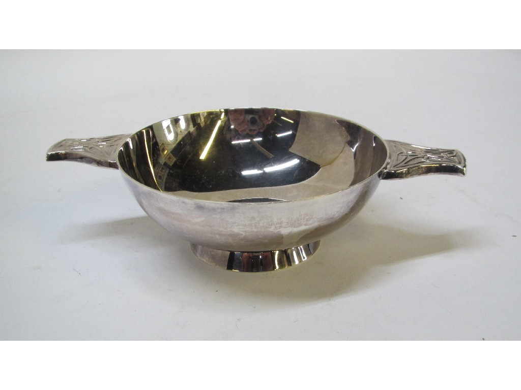 Appraisal: Silver quaich Sheffield