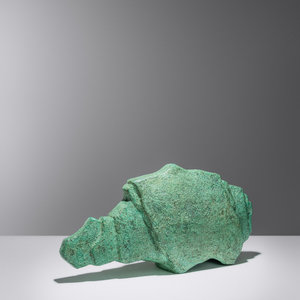 Appraisal: Yoshio Nakajima II Yasumi II Japanese - Green Animal bronze