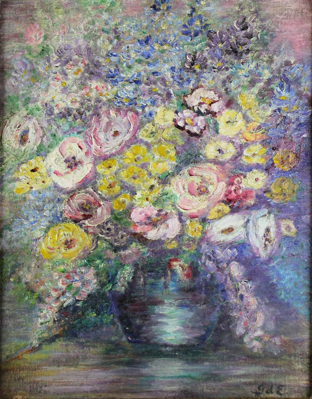 Appraisal: GEORGES D'ESPAGNAT FRENCH - STILL LIFE OF SPRING FLOWERS Oil