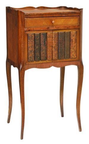 Appraisal: French Louis XV style bedside cabinet th c shaped gallery