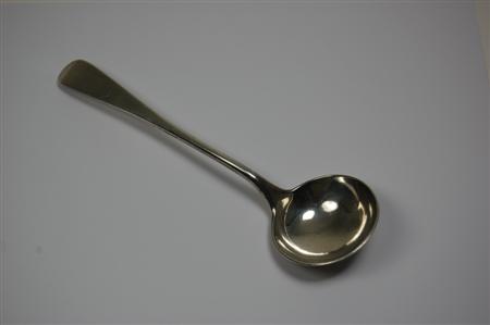 Appraisal: An unusual George III Scottish sauce ladle by Patrick Robertson