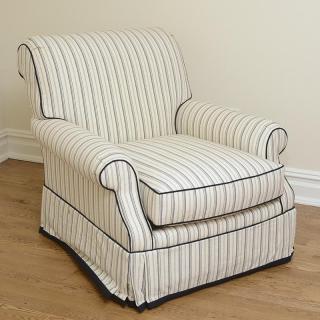 Appraisal: Ralph Lauren Home upholstered club chair Ralph Lauren Home upholstered