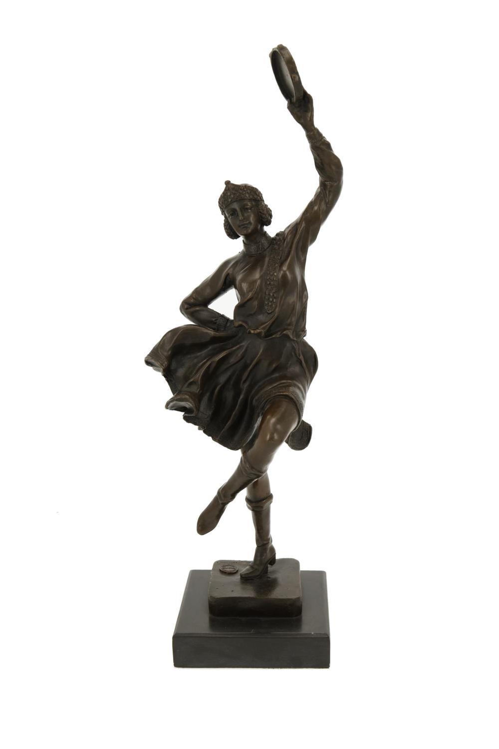 Appraisal: After Bruno Zach - Austrian Russian dancer Patinate bronze on