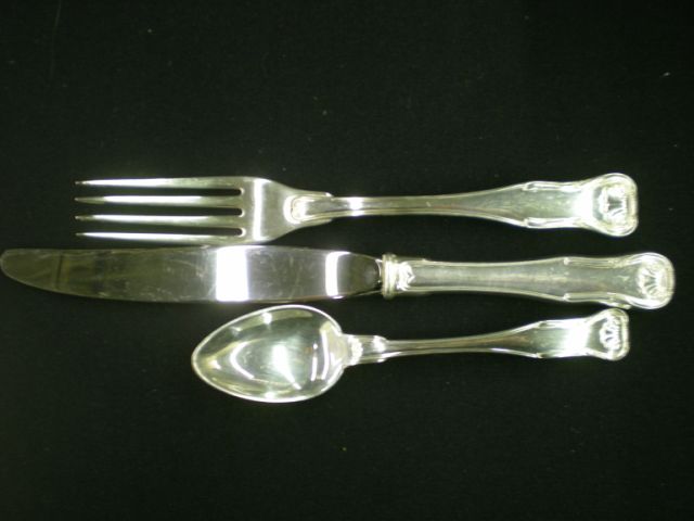 Appraisal: Service for S Kirk sterling silver flatware King pattern four