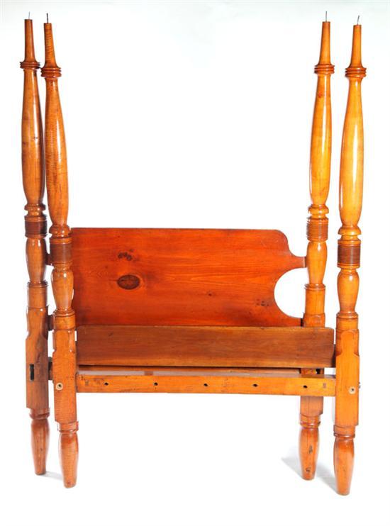 Appraisal: TESTER BED American nd quarter- th century maple and pine