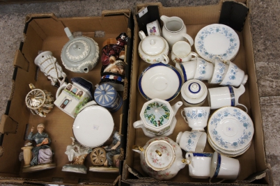 Appraisal: Two Trays to include Colclough Blue and White Cups and