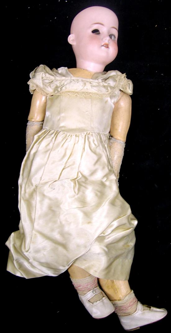 Appraisal: German bisque doll open mouth '' h ball jointed compo