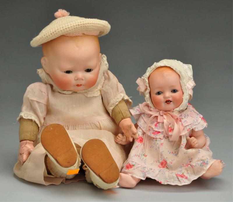 Appraisal: Lot of German Baby Dolls Description Rare A M bisque