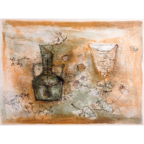 Appraisal: Zao Wou-Ki Chinese French b Untitled lithograph in colors x