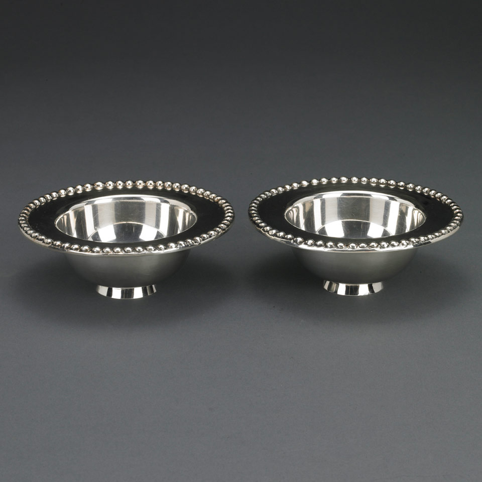 Appraisal: Pair of Scottish Silver Traprain Treasure Bowls Brook Son Edinburgh