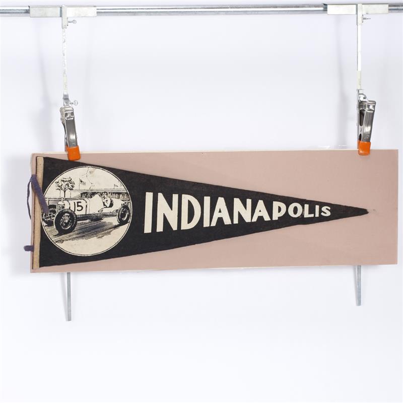 Appraisal: Indianapolis Speedway Pennant 's Mile Race Souvenir of Indianapolis Speedway