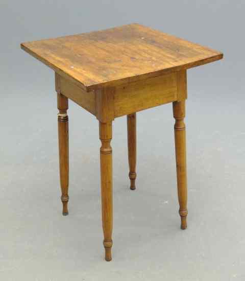 Appraisal: th c cherry side table Top '' x '' ''