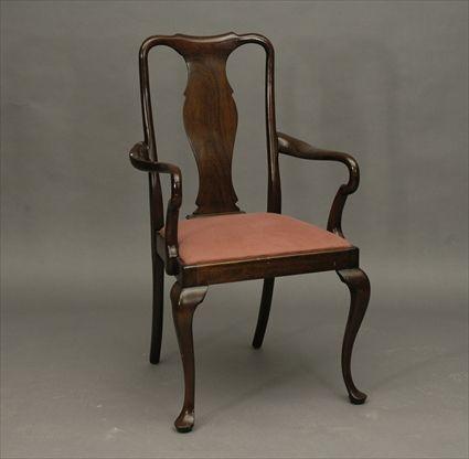 Appraisal: Queen Anne-Style Armchair