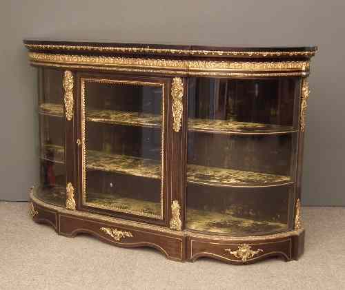 Appraisal: A th Century French ebonised and gilt brass mounted credenza