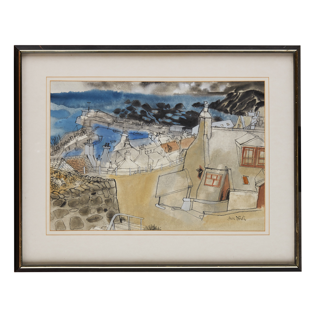 Appraisal: JACK FIRTH R S W SCOTTISH - GARDENSTOWN OCHRE AND