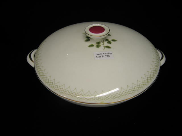 Appraisal: Royal Doulton Covered Serving Dish Sweetheart Rose pattern