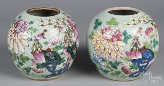 Appraisal: Five Chinese porcelain ginger jars th c