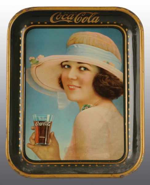 Appraisal: Tin Coca-Cola Serving Tray Description Some minor soiling dark stains