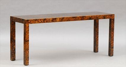 Appraisal: Modern Lacquered Parson's Table in x ft x in