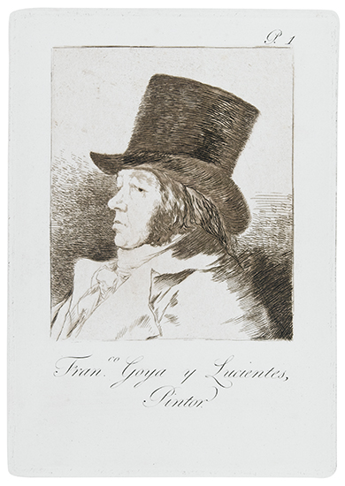 Appraisal: FRANCISCO JOS DE GOYA Francisco Goya y Lucientes Pintor Aquatint