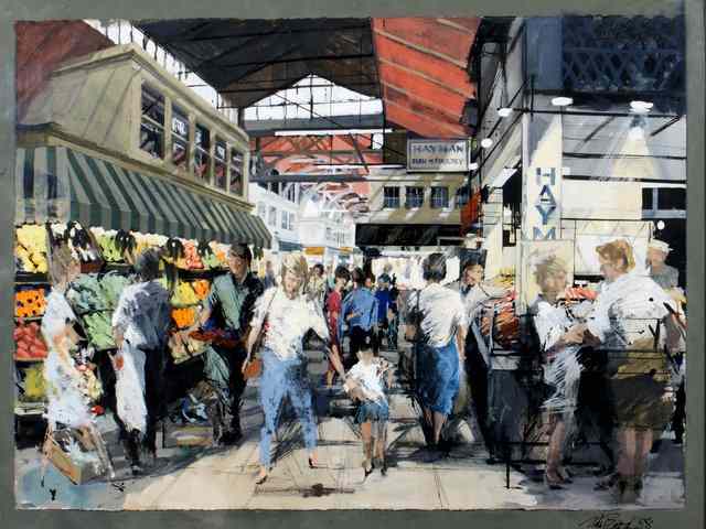 Appraisal: WILLIAM BIRD - The Covered Market Oxford signed and dated